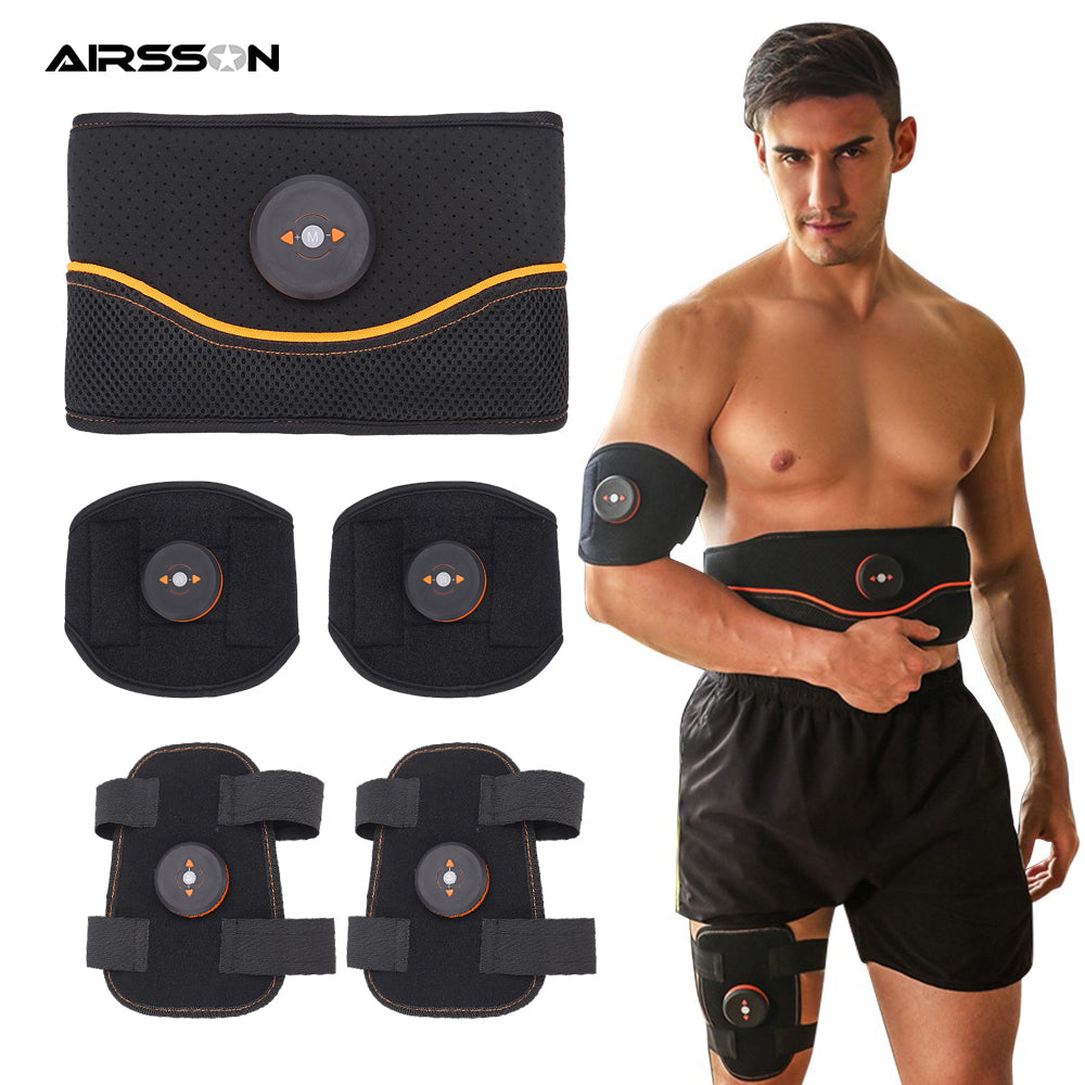 Fitness Muscle Stimulators Body Slimming Fitness Exerciser Trainer For Abdomen Arm Leg Men Women Fat Burning Home Gym Equipment